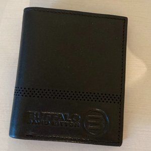 Buffalo Wallet - Black Leather - New